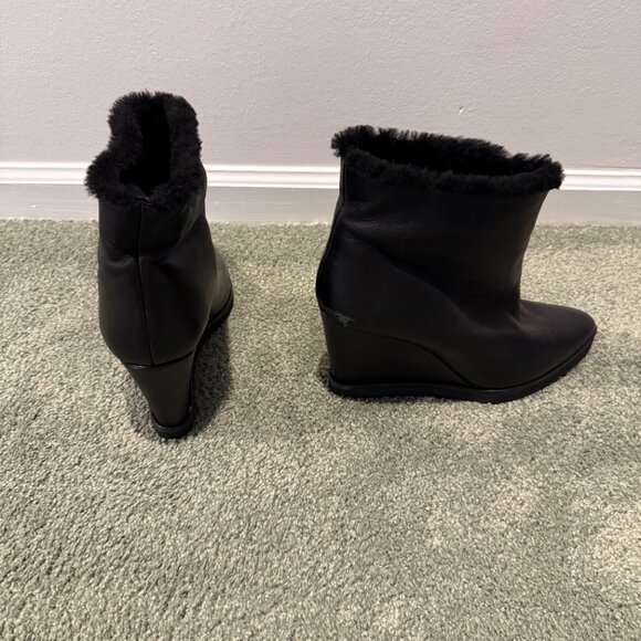 Designer Tamara Mellon Wedge Boots with Shearling Lining! - Picture 3 of 5
